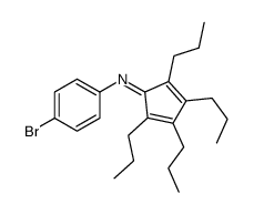 4-BROMO-N-(2,3,4,5-TETRAPROPYLCYCLOPENTA-2,4-DIENYLIDENE)ANILINE Structure