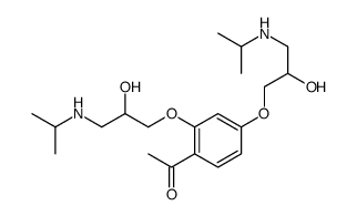 1-[2,4-bis[2-hydroxy-3-(propan-2-ylamino)propoxy]phenyl]ethanone结构式