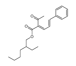 2-ethylhexyl 2-acetyl-5-phenylpenta-2,4-dienoate Structure