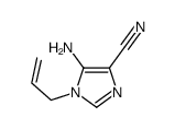 (9ci)-5-氨基-1-(2-丙烯基)-1H-咪唑-4-甲腈结构式
