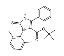 tert-butyl 3-(2,6-dimethylphenyl)-5-phenyl-2-thioxo-2,3-dihydro-1H-imidazole-4-carboxylate结构式