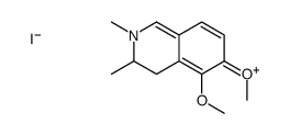 5,6-dimethoxy-2,3-dimethyl-3,4-dihydroisoquinolin-2-ium,iodide结构式