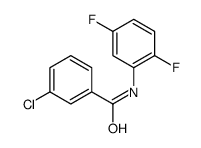 3-Chloro-N-(2,5-difluorophenyl)benzamide结构式
