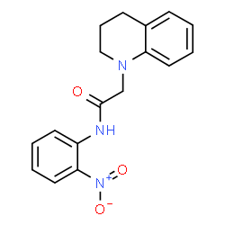 2-[3,4-DIHYDRO-1(2H)-QUINOLINYL]-N-(2-NITROPHENYL)ACETAMIDE结构式