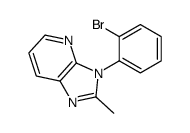 3-(2-bromophenyl)-2-methylimidazo[4,5-b]pyridine结构式
