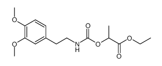 2-[2-(3,4-Dimethoxy-phenyl)-ethylcarbamoyloxy]-propionic acid ethyl ester结构式