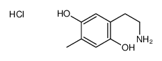 2-(2-aminoethyl)-5-methylbenzene-1,4-diol,hydrochloride结构式