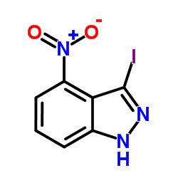 3-Iodo-4-nitro-1H-indazole structure