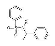 N-chloro-N-(1-phenylethyl)benzenesulfonamide结构式