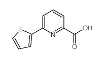 6-噻吩-2-基吡啶-2-羧酸结构式