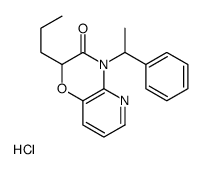 4-(1-phenylethyl)-2-propylpyrido[3,2-b][1,4]oxazin-3-one,hydrochloride Structure