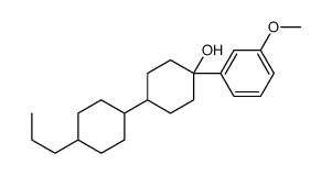 1-(3-methoxyphenyl)-4-(4-propylcyclohexyl)cyclohexan-1-ol结构式