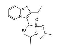 ((2-Ethylimidazo(1,2-a)pyridin-3-yl)hydroxymethyl)phosphonsaeure-diisopropylester Structure
