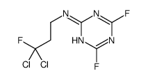 N-(3,3-dichloro-3-fluoropropyl)-4,6-difluoro-1,3,5-triazin-2-amine Structure