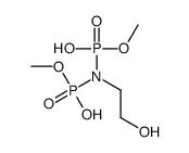 N-(2-hydroxyethyl)-N-[hydroxy(methoxy)phosphoryl]-methoxyphosphonamidic acid Structure