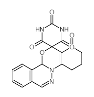 spiro[1,3-diazinane-5,13'-2,3,4,11b-tetrahydrophthalazino[2,1-a][3,1]benzoxazine]-1',2,4,6-tetrone结构式