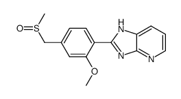 2-(2'-Methoxy-4'-methylsulfinylmethyl-phenyl)-imidazo[4,5-b]pyridine Structure
