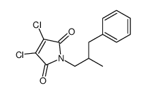 3,4-dichloro-1-(2-methyl-3-phenylpropyl)pyrrole-2,5-dione Structure
