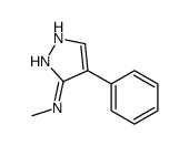 N-methyl-4-phenyl-1H-pyrazol-5-amine结构式