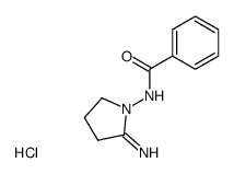 1-benzoylamino-2-imino-2,3,4,5-tetrahydropyrrole hydrochloride Structure