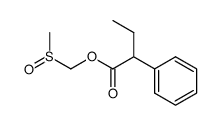 (methylsulfinyl)methyl 2-phenylbutanoate结构式