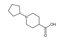 1-Cyclopentyl-4-piperidinecarboxylic acid Structure