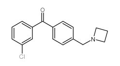 4'-AZETIDINOMETHYL-3-CHLOROBENZOPHENONE结构式