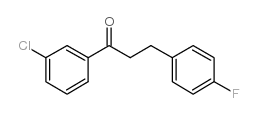 3'-CHLORO-3-(4-FLUOROPHENYL)PROPIOPHENONE结构式