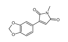 3-(1,3-benzodioxol-5-yl)-1-methylpyrrole-2,5-dione结构式