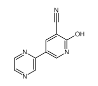 2-oxo-5-pyrazin-2-yl-1H-pyridine-3-carbonitrile Structure