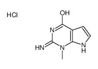 2-amino-1-methyl-7H-pyrrolo[2,3-d]pyrimidin-4-one,hydrochloride结构式