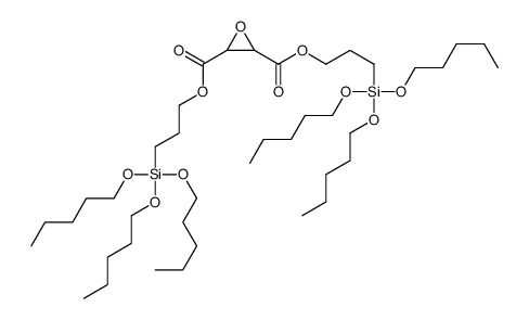 bis(3-tripentoxysilylpropyl) oxirane-2,3-dicarboxylate Structure