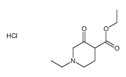 ethyl 1-ethyl-3-oxopiperidine-4-carboxylate,hydrochloride Structure