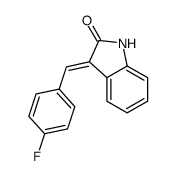 3-[(4-fluorophenyl)methylidene]-1H-indol-2-one Structure