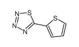 5-thiophen-2-ylthiatriazole结构式