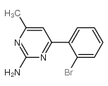 4-(2-bromophenyl)-6-methylpyrimidin-2-amine Structure