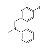 Benzenemethanamine, 4-iodo-N-methyl-N-phenyl Structure