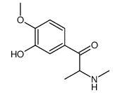 1-(3-hydroxy-4-methoxyphenyl)-2-(methylamino)propan-1-one Structure