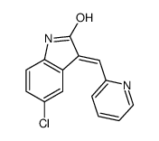 5-chloro-3-(pyridin-2-ylmethylidene)-1H-indol-2-one Structure