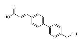 3-[4-[4-(hydroxymethyl)phenyl]phenyl]prop-2-enoic acid结构式