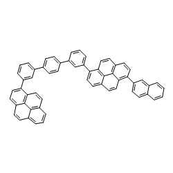 1-naphthalen-2-yl-6-[3-[4-(3-pyren-1-ylphenyl)phenyl]phenyl]pyrene Structure