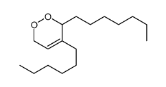 3-heptyl-4-hexyl-3,6-dihydro-1,2-dioxine结构式