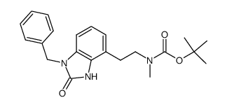 [2-(1-Benzyl-2-oxo-2,3-dihydro-1H-benzoimidazol-4-yl)-ethyl]-methyl-carbamic acid tert-butyl ester结构式