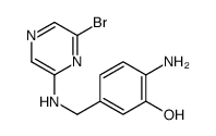 2-amino-5-[[(6-bromopyrazin-2-yl)amino]methyl]phenol Structure