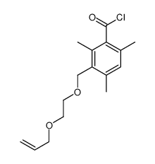 2,4,6-trimethyl-3-(2-prop-2-enoxyethoxymethyl)benzoyl chloride结构式
