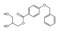 2,3-dihydroxypropyl 4-phenylmethoxybenzoate Structure