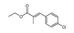 ethyl 3-(4-chlorophenyl)-2-methyl-2-propenoate结构式
