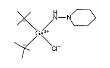 (tert-butyl)2GaCl-(1-aminopiperidine)结构式