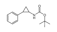 tert-butyl 2-phenylcyclopropylcarbamate Structure