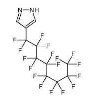 4-(1,1,2,2,3,3,4,4,5,5,6,6,7,7,8,8,8-heptadecafluorooctyl)-1H-pyrazole Structure